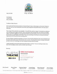 Brea Letter of Recommendation